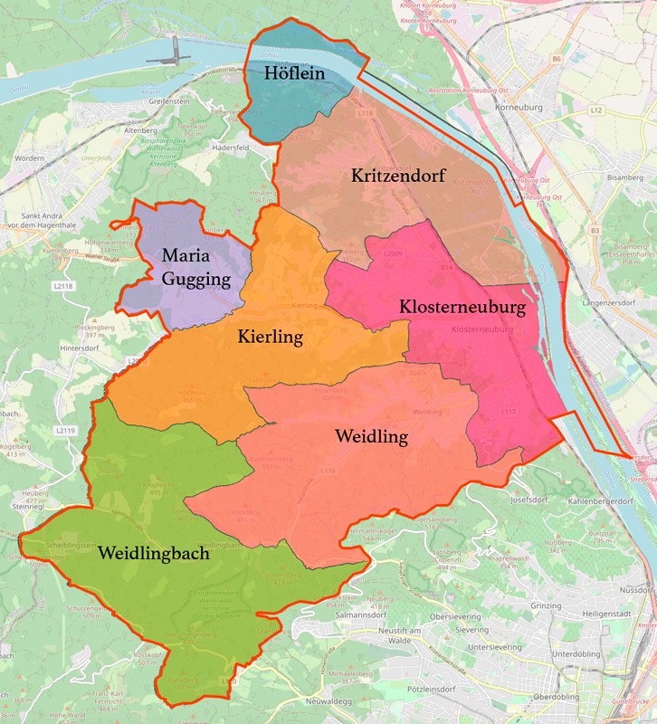 Klosterneuburg Map