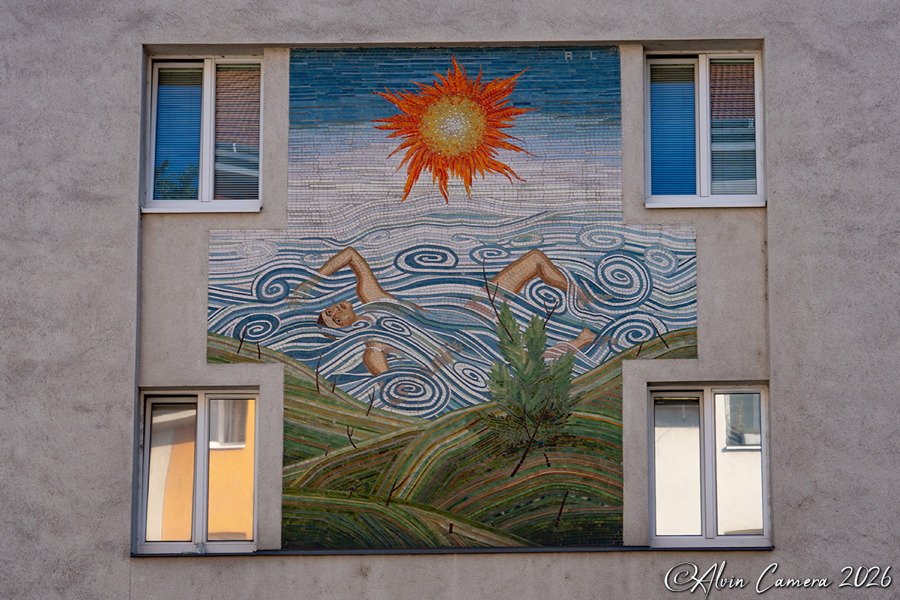 Mosaikwandbild