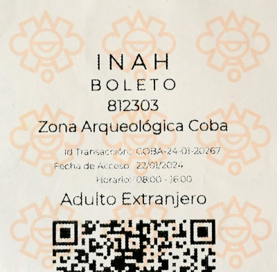 Ticket Coba